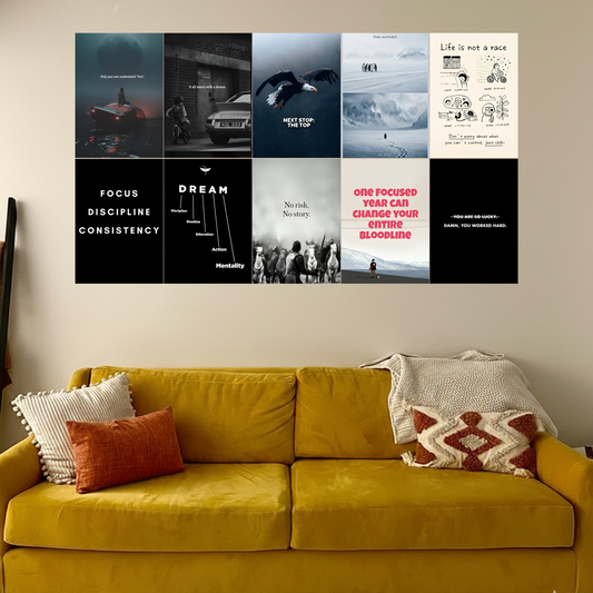 Motivational Quotes A4 Poster Collection