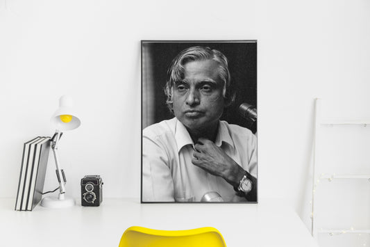 Dr. Kalam: Black & White Inspiration Poster