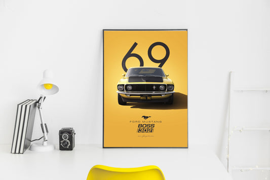 The Classic 1969 Ford Mustang Boss