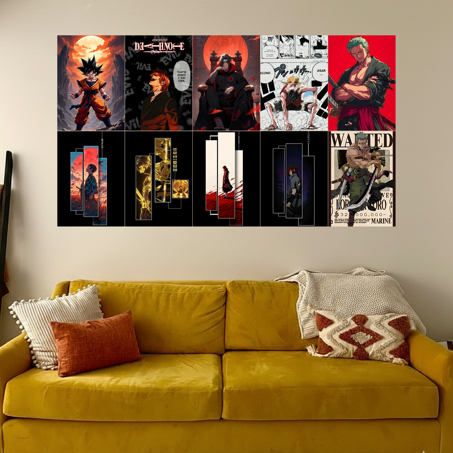 10 Piece A4 Sticker Poster Set