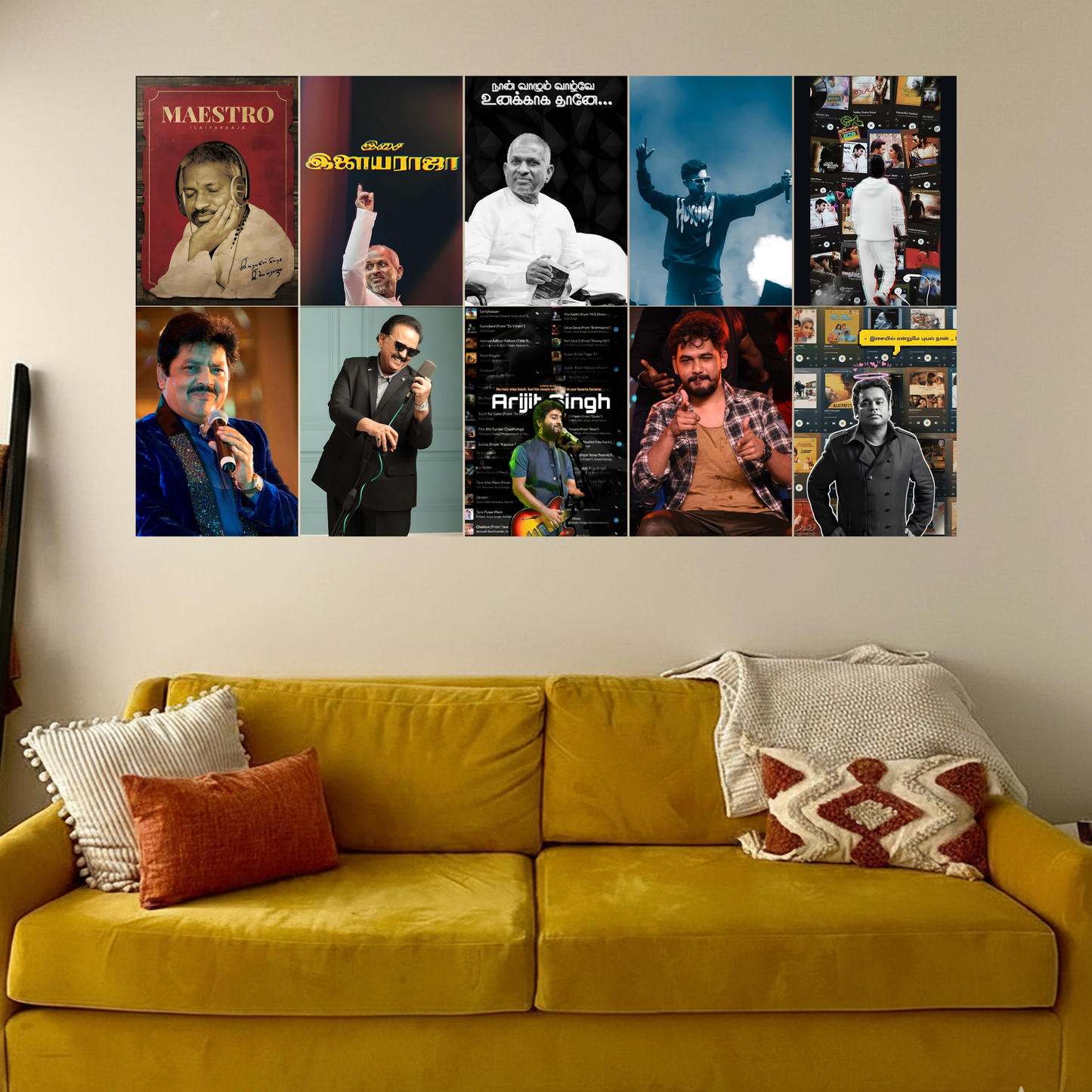 Indian Singers A4 Poster Collection