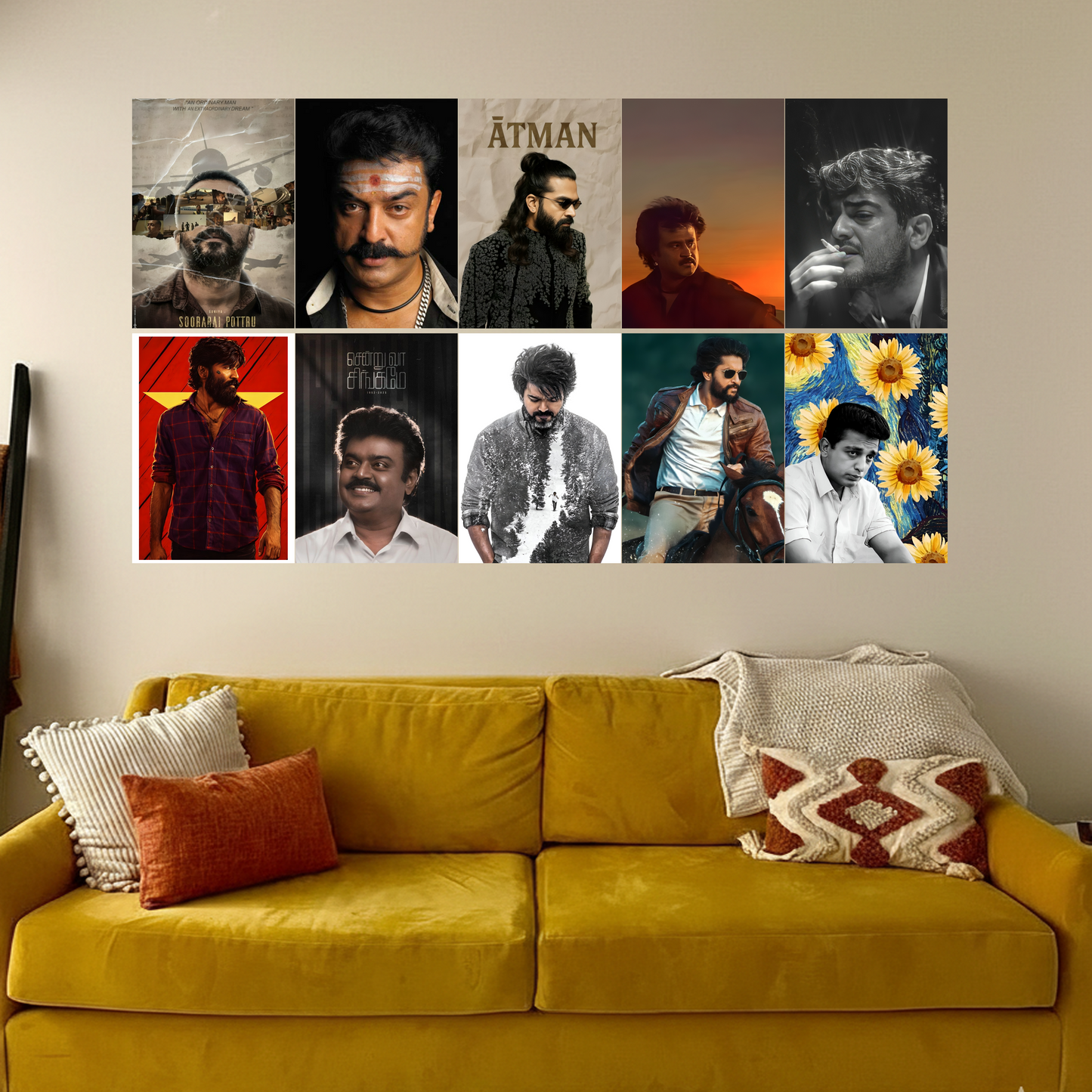 Ultimate 10 Poster Kollywood Mega Star Set