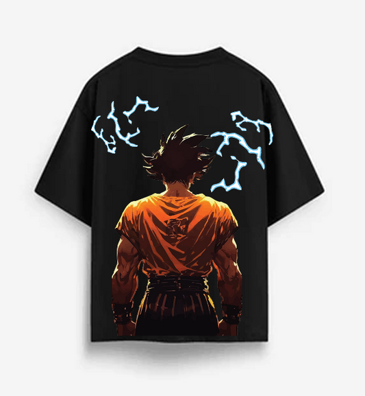 Goku Power-Up Back Print DBZ T-Shirt