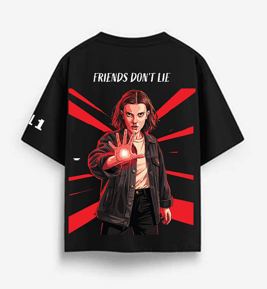 Friends Don't Lie Get Your Eleven (011) Oversized Tee