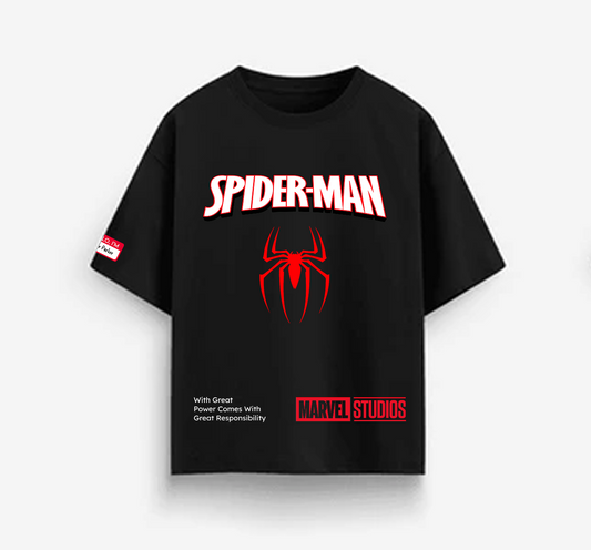 Spider-Man "Brand New Day" Oversized T-Shirt | Premium Cotton | Black