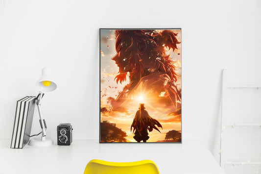 Rengoku Sunset Tribute Poster
