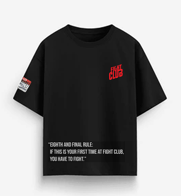 Fight Club Back Print Logo T-Shirt (Tyler Durden Tribute)