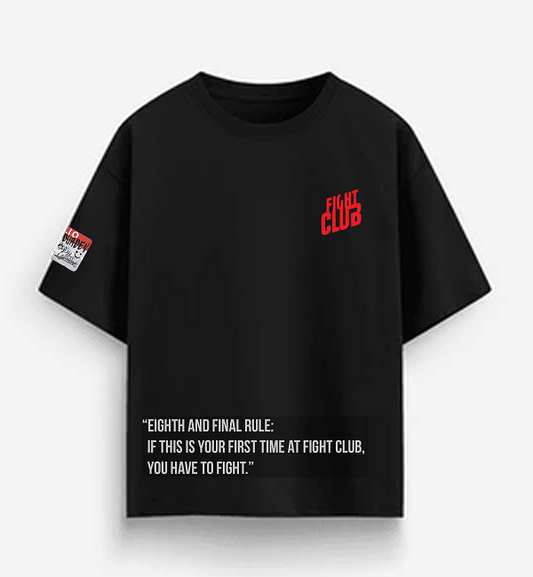Fight Club Back Print Logo T-Shirt (Tyler Durden Tribute)