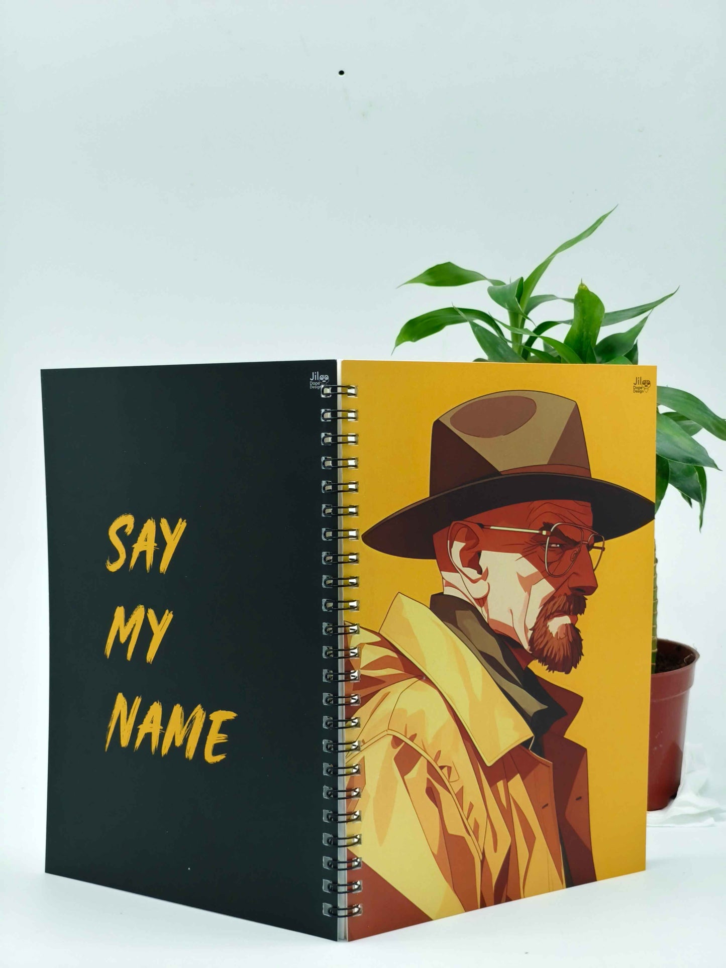 Walter White A5 Spiral Notebook – ‘Say My Name’ Edition with Premium Matte Finish and Hard Cover