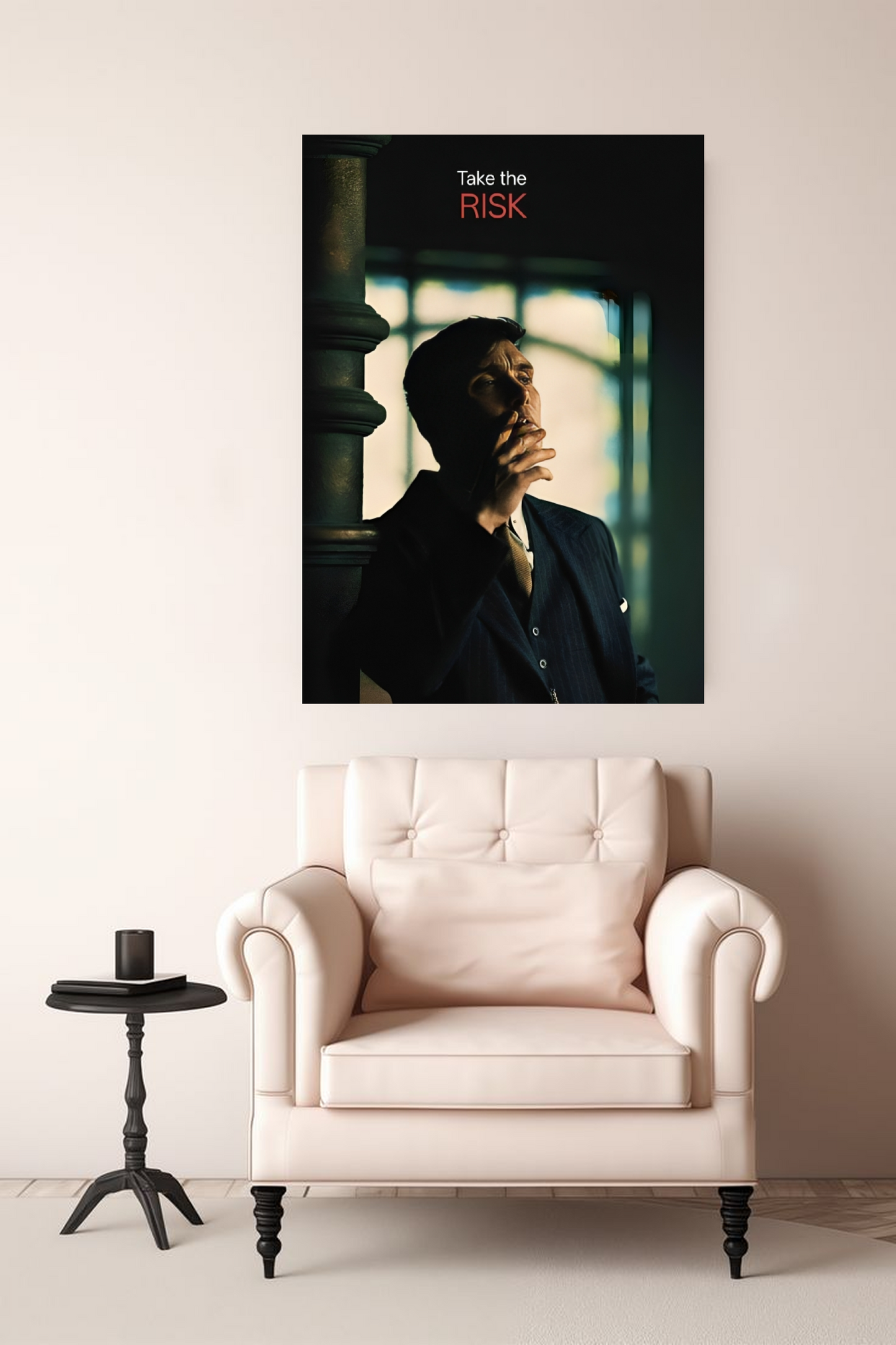 Thomas Shelby - Take the RISK A4 Sticker Poster