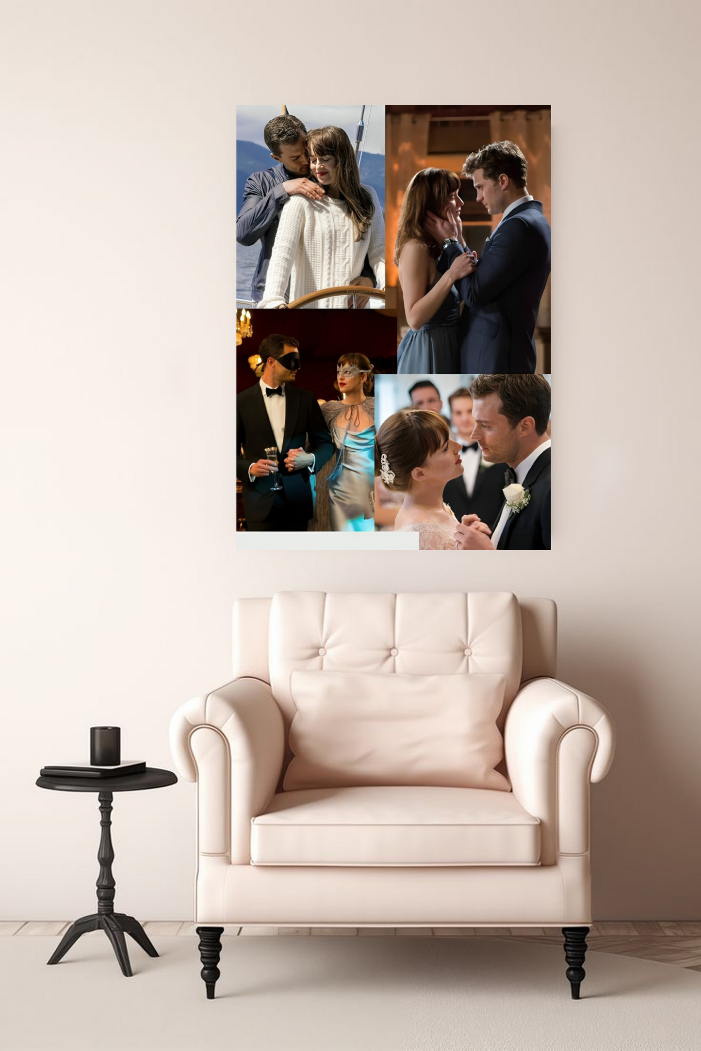 Fifty Shades Romance - A4 Sticker Poster