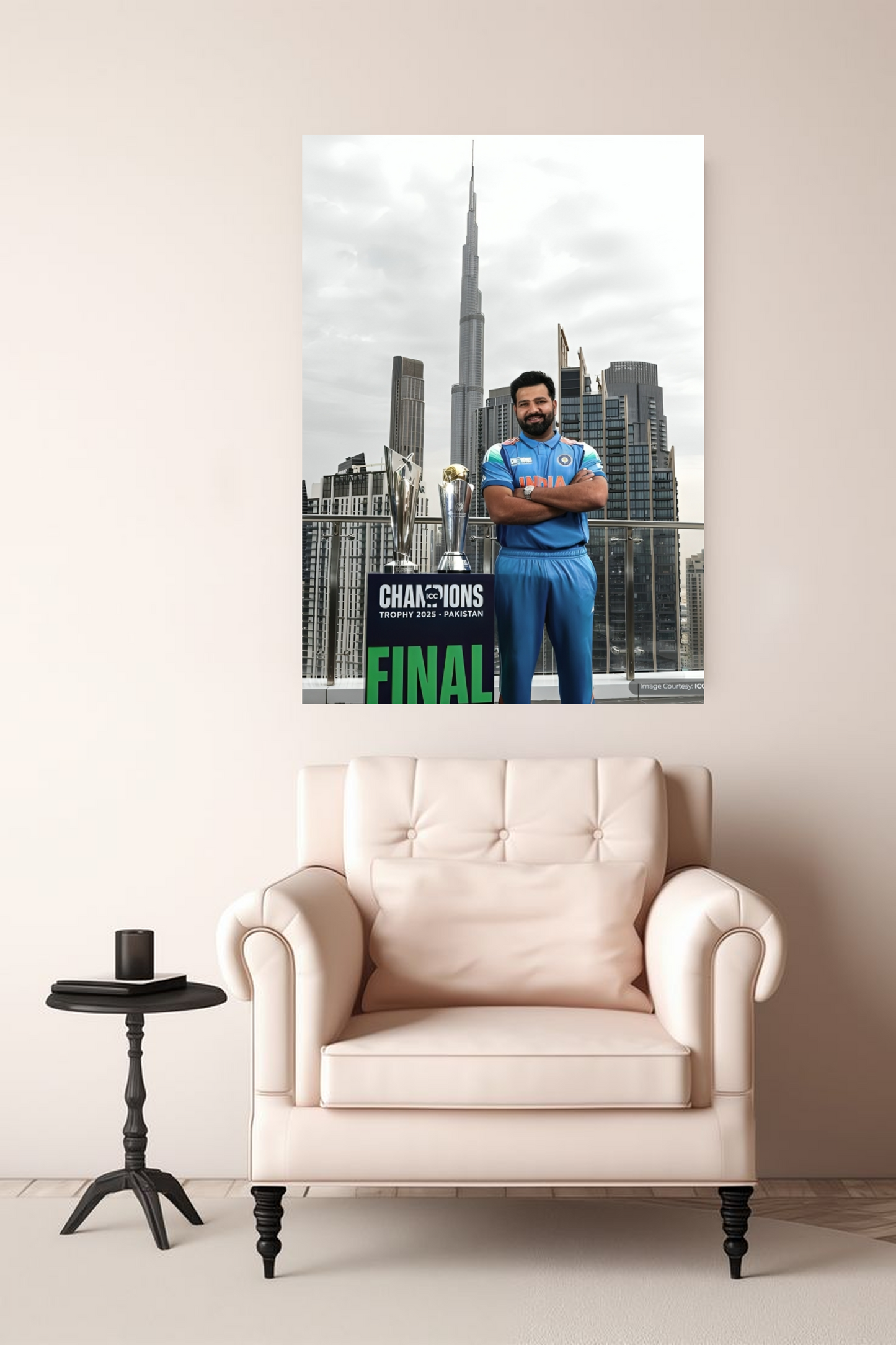 HITMAN Rohit Sharma A4 Sticker Poster - Indian Cricket Legend