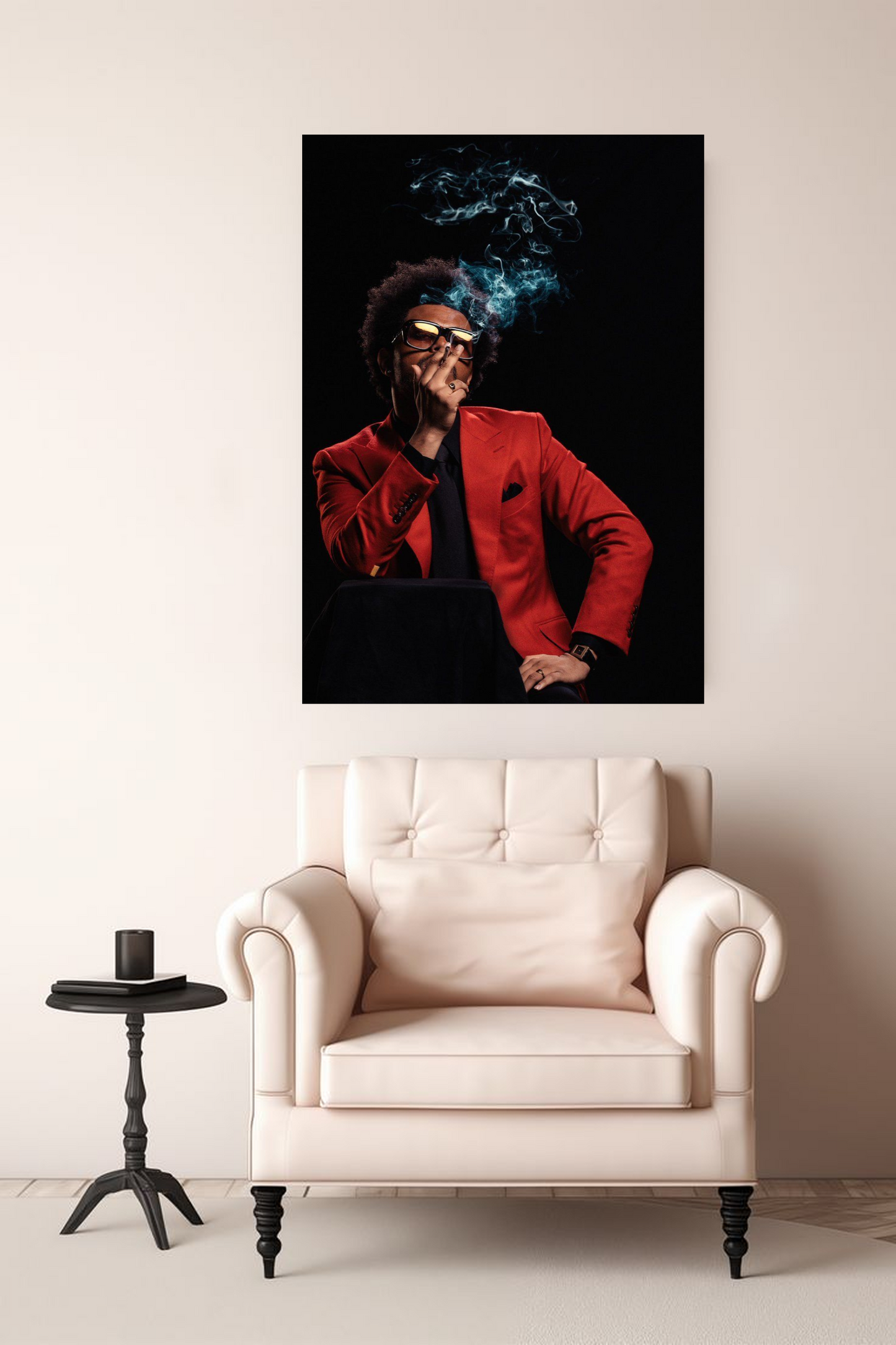 Trippy Abstract Face Art A4 Sticker Poster - Psychedelic Vibe