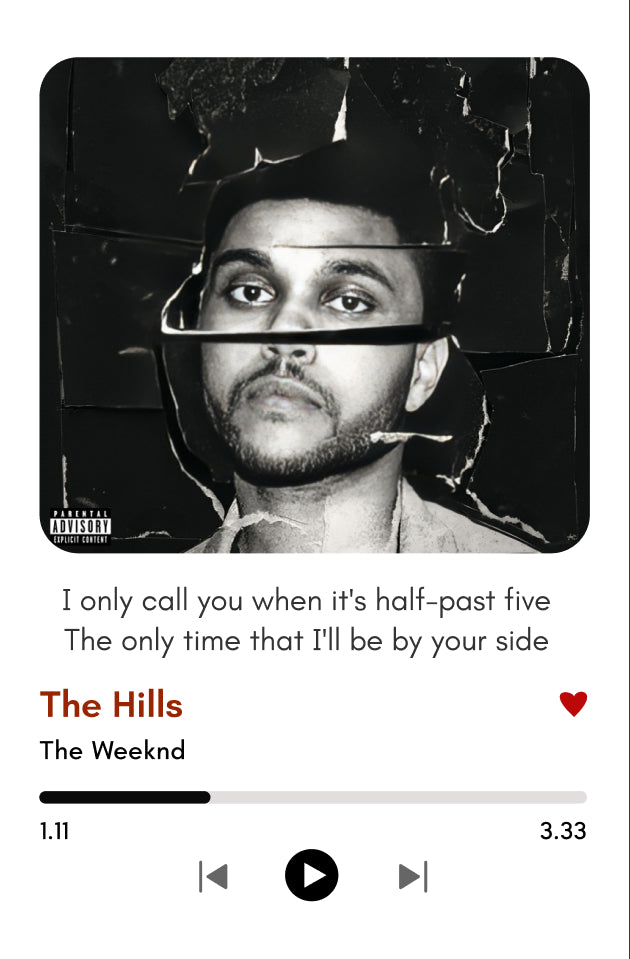 The Hills – The Weeknd | Moody Music Polaroid
