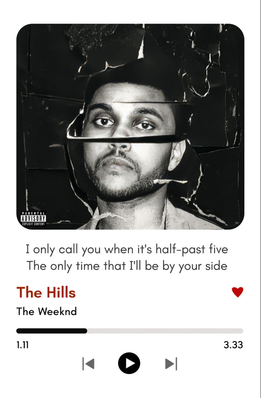 The Hills – The Weeknd | Moody Music Polaroid