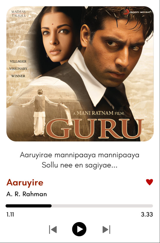Aaruyire – Guru Movie Polaroid Print