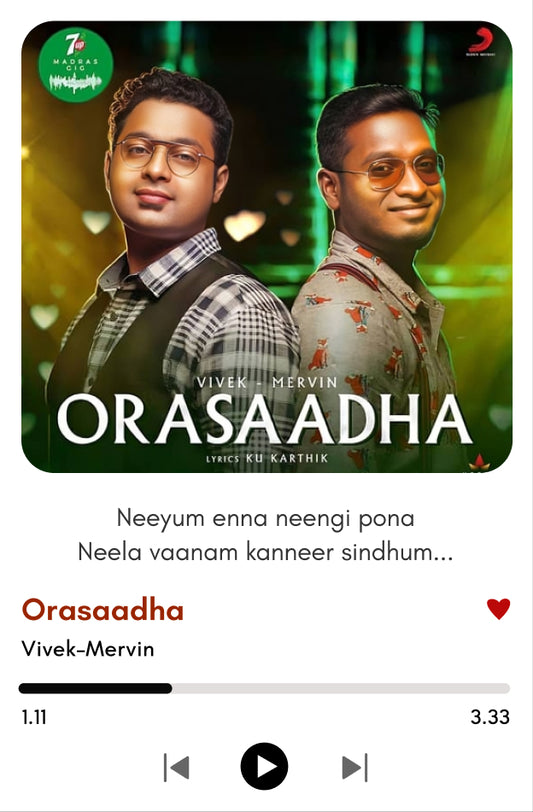 Orasaadha Polaroid | Vivek-Mervin Hit