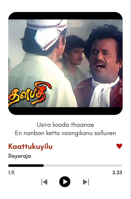 Kaattukuyilu Song Polaroid – Thalapathi Movie
