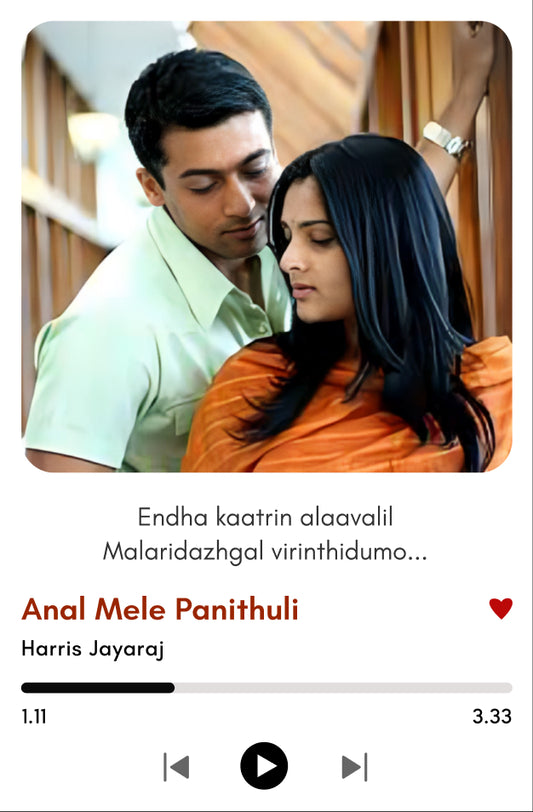 Anal Mele Panithuli – Vaaranam Aayiram Song Polaroid