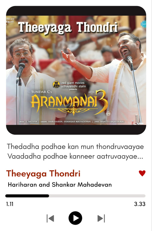 Theeyaga Thondri Polaroid | Aranmanai 3