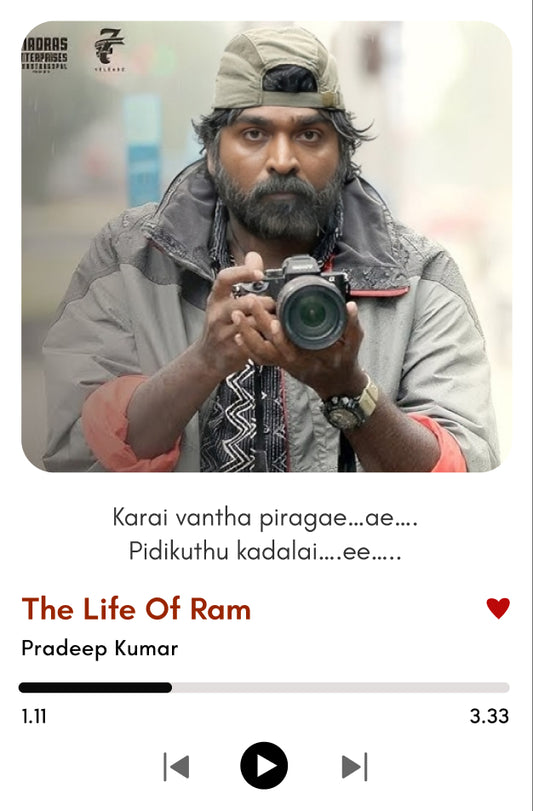 The Life of Ram – 96 Movie Song Polaroid