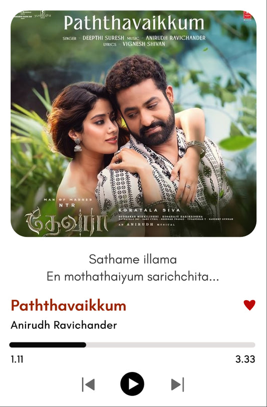 Paththavaikkum – Devara Movie Song Polaroid