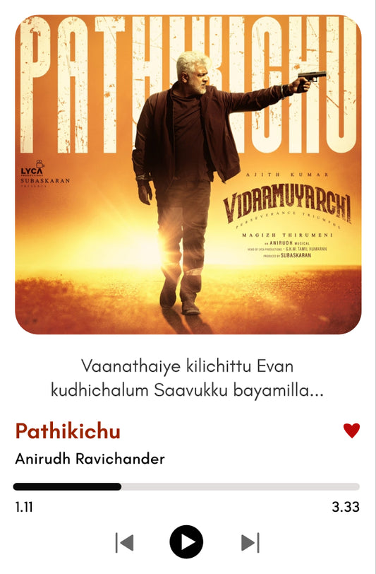 Pathikichu Polaroid – Ajith Kumar | Vidamuyarchi