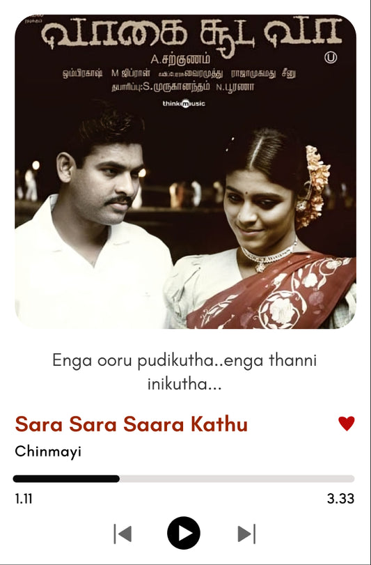 Sara Sara Saara Kaatru – Vaagai Sooda Vaa Polaroid