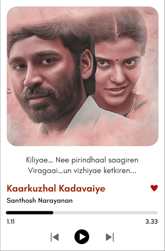 Kaarkuzhal Kadavaye – Vada Chennai Polaroid