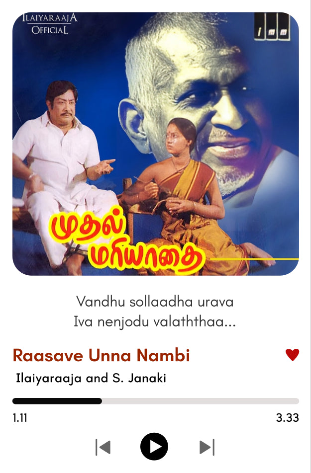 Raasave Unna Nambi – Muthal Mariyathai Polaroid