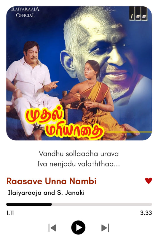 Raasave Unna Nambi – Muthal Mariyathai Polaroid