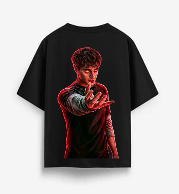Stranger Things Will Byers Oversized T-Shirt | Black Streetwear