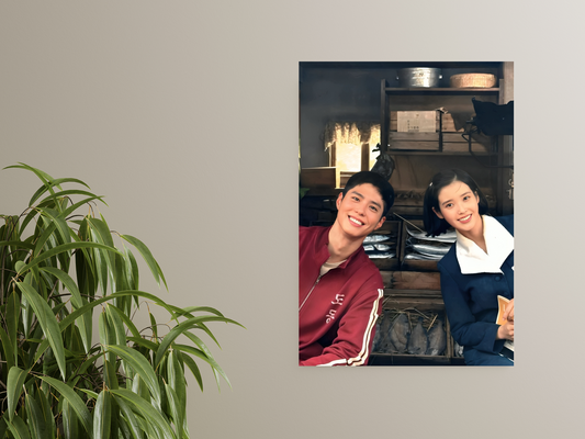 IU & Park Bo-gum K-Drama A4 Sticker Poster - Korean Couple Goals