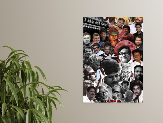 Kollywood Directors & Actors Montage A4 Sticker Poster