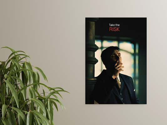 Thomas Shelby - Take the RISK A4 Sticker Poster