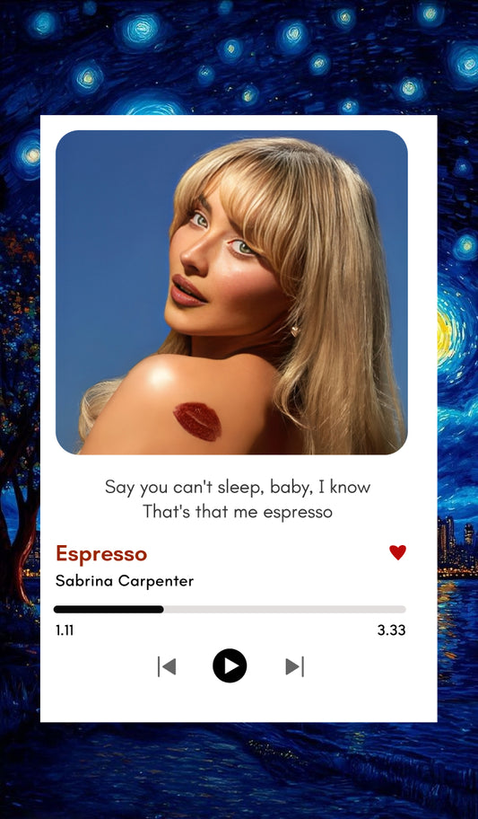 Espresso Vibes | Sabrina Carpenter Polaroid