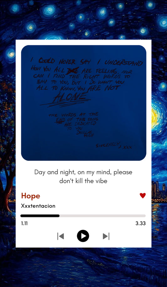Hope – XXXTentacion Tribute Polaroid | XXX Tentacion