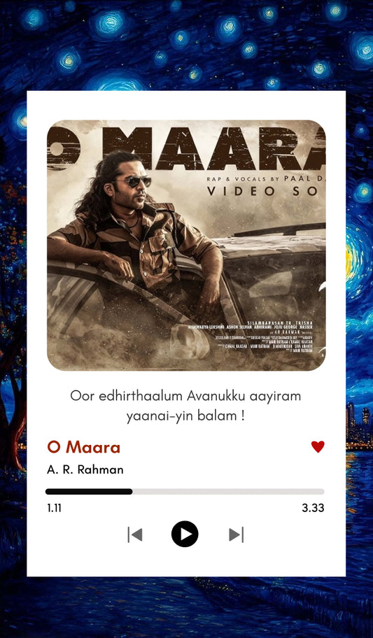 O Maara Song Polaroid – Thug Life Movie