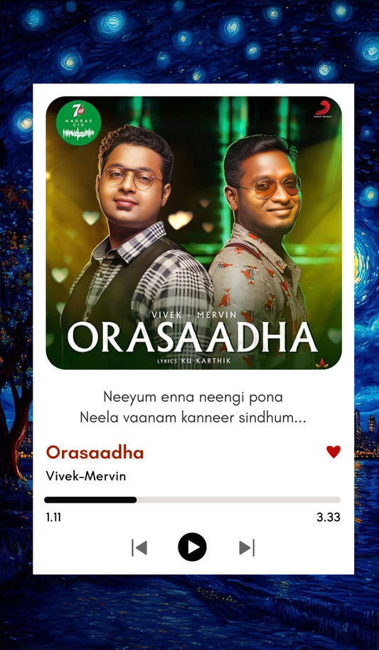 Orasaadha Polaroid | Vivek-Mervin Hit