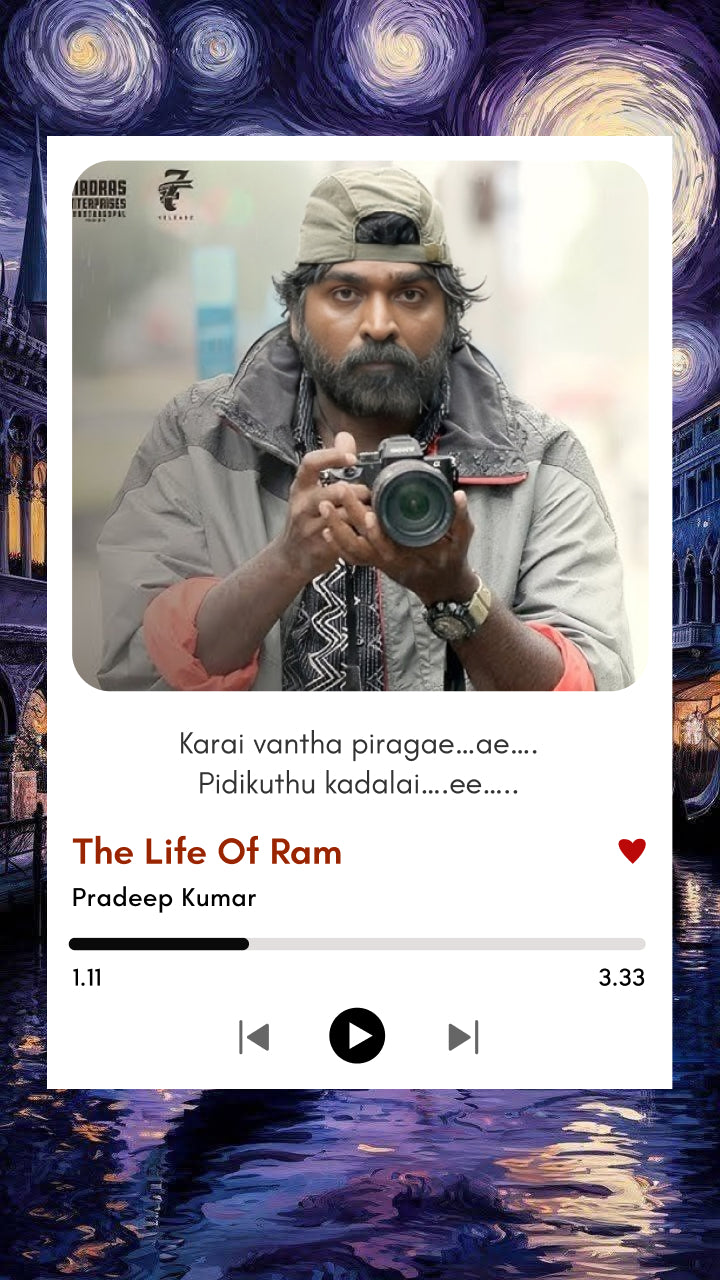The Life of Ram – 96 Movie Song Polaroid