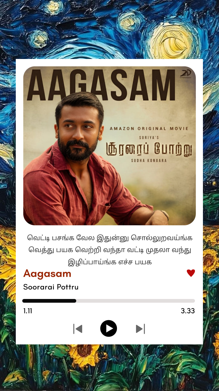 Aagasam Song Polaroid – Soorarai Pottru