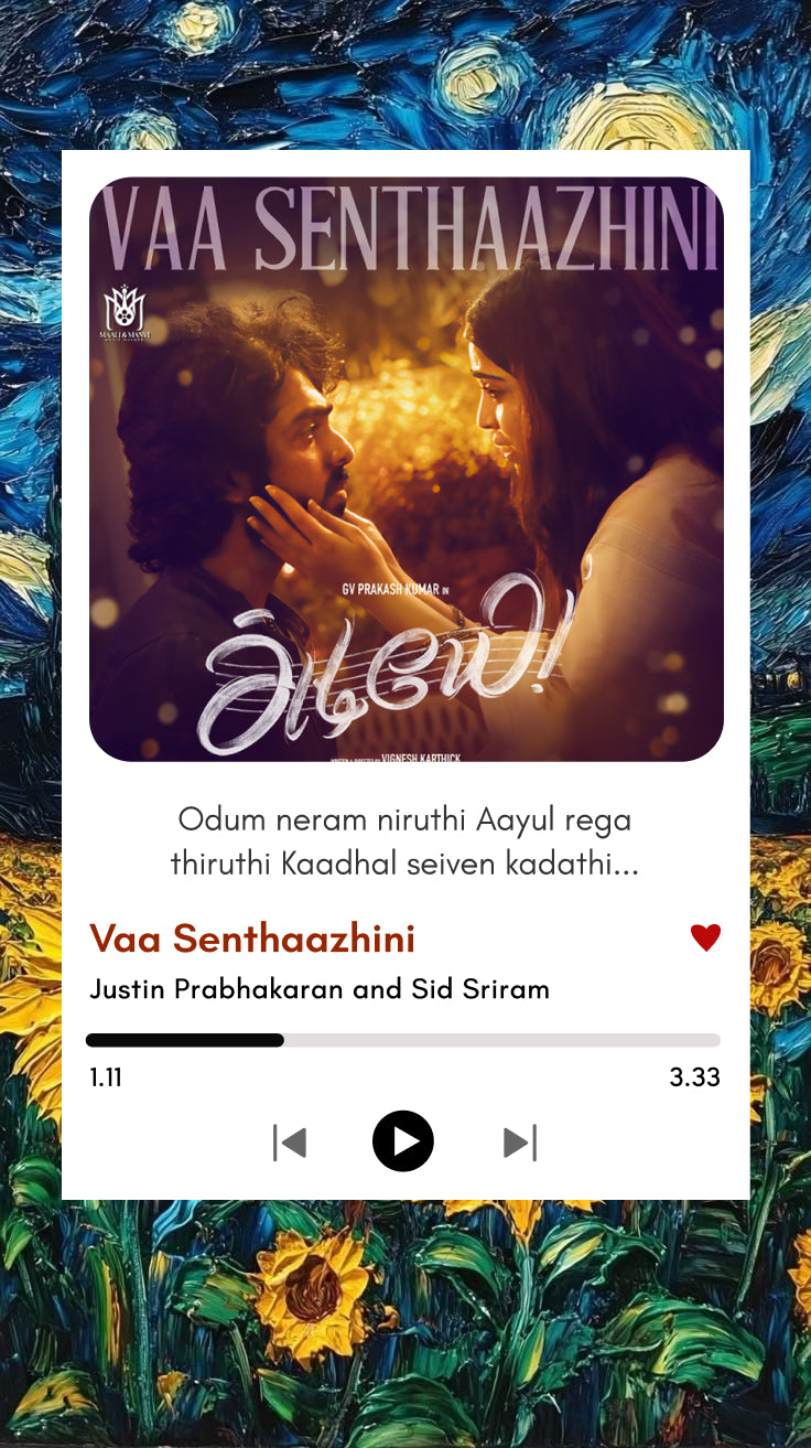Vaa Senthaazhini – Adiye Polaroid