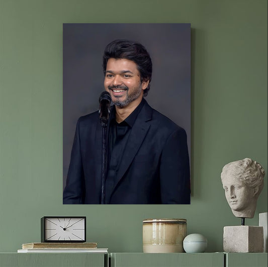 Thalapathy Vijay A4 Poster – Smile & Style Edition