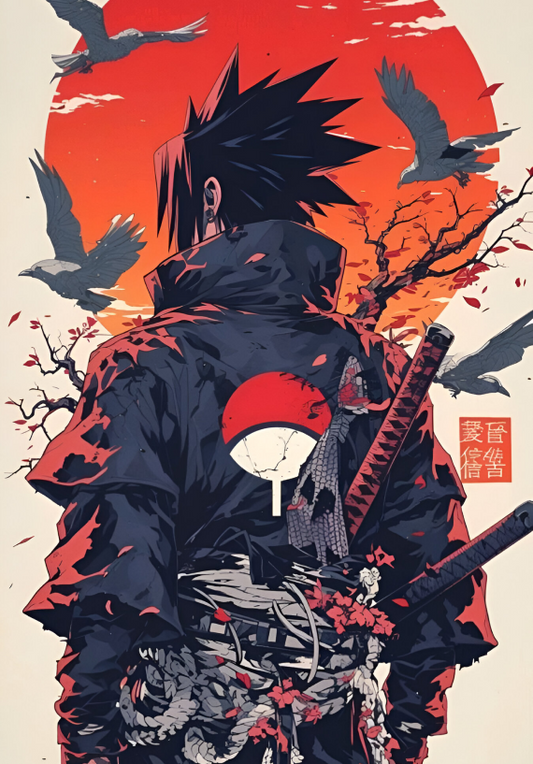 Sasuke Uchiha Sunset Poster