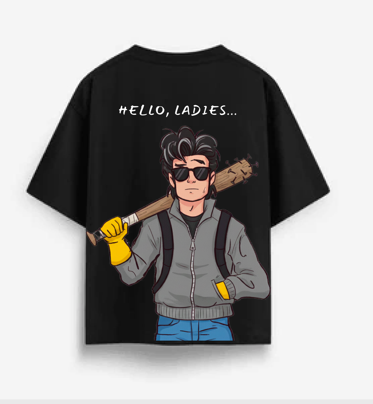 Stranger Things | Our fav Baby sitter Steve Harrington | Hello ladies T shirt